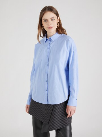 Camicia da donna 'TANNE' di PIECES in blu: frontale