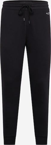 HOLLISTER Tapered Pants in Black: front