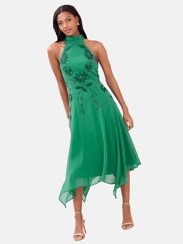 Robe de cocktail Lipsy en vert : devant