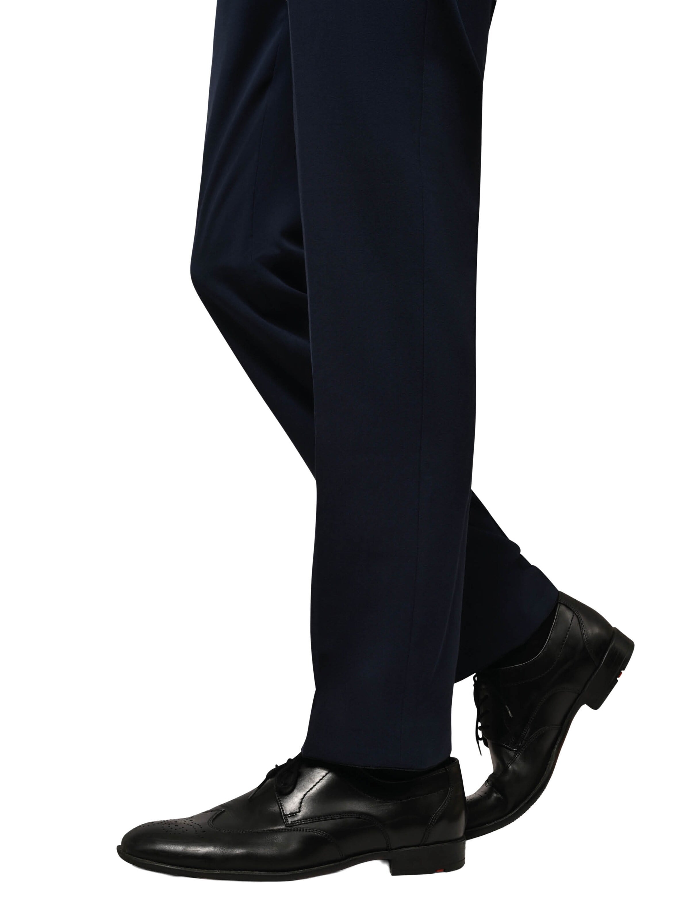 Hirschthal Slim fit Trousers with creases in Blue