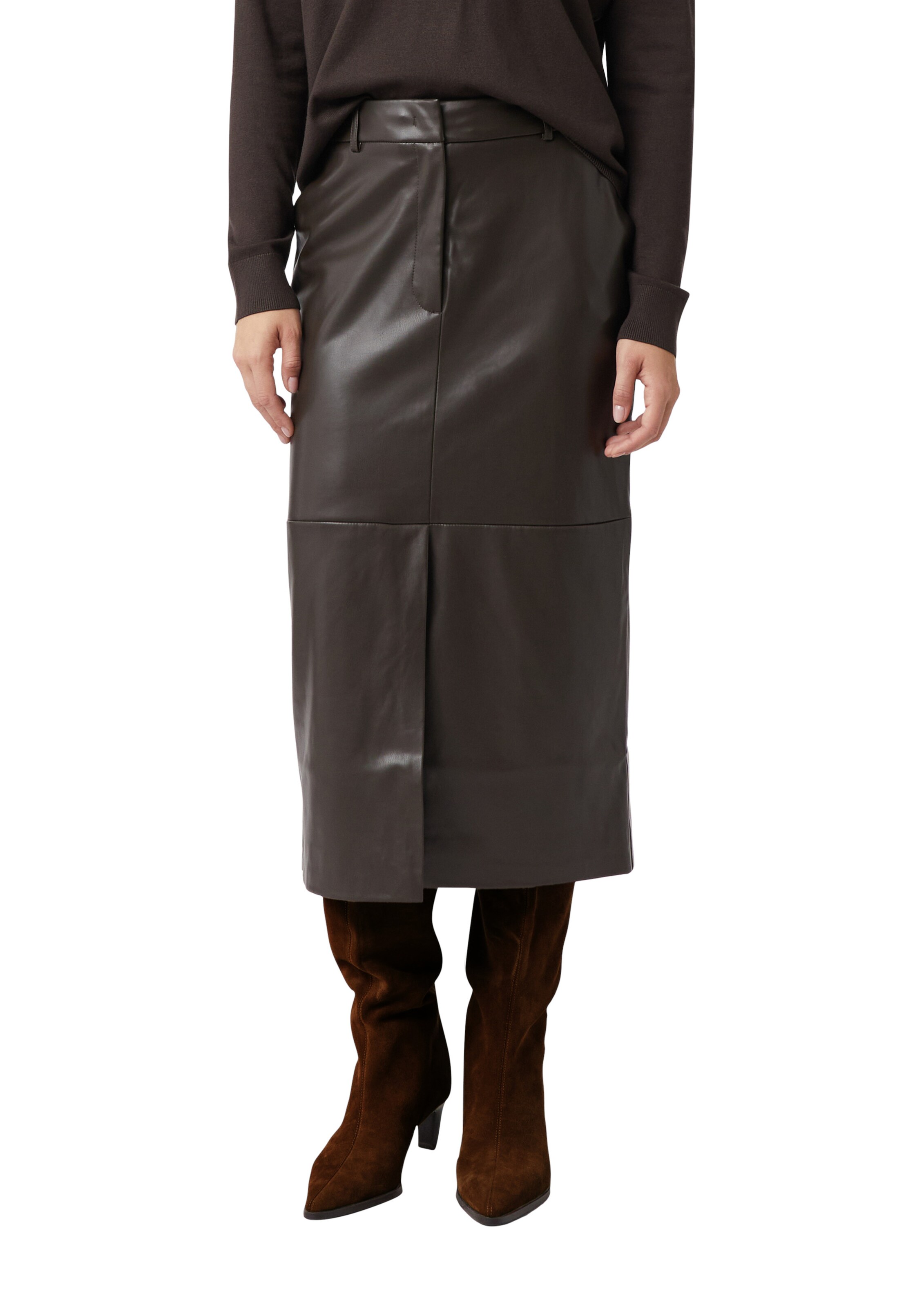 Jupe COMMA en marron : devant