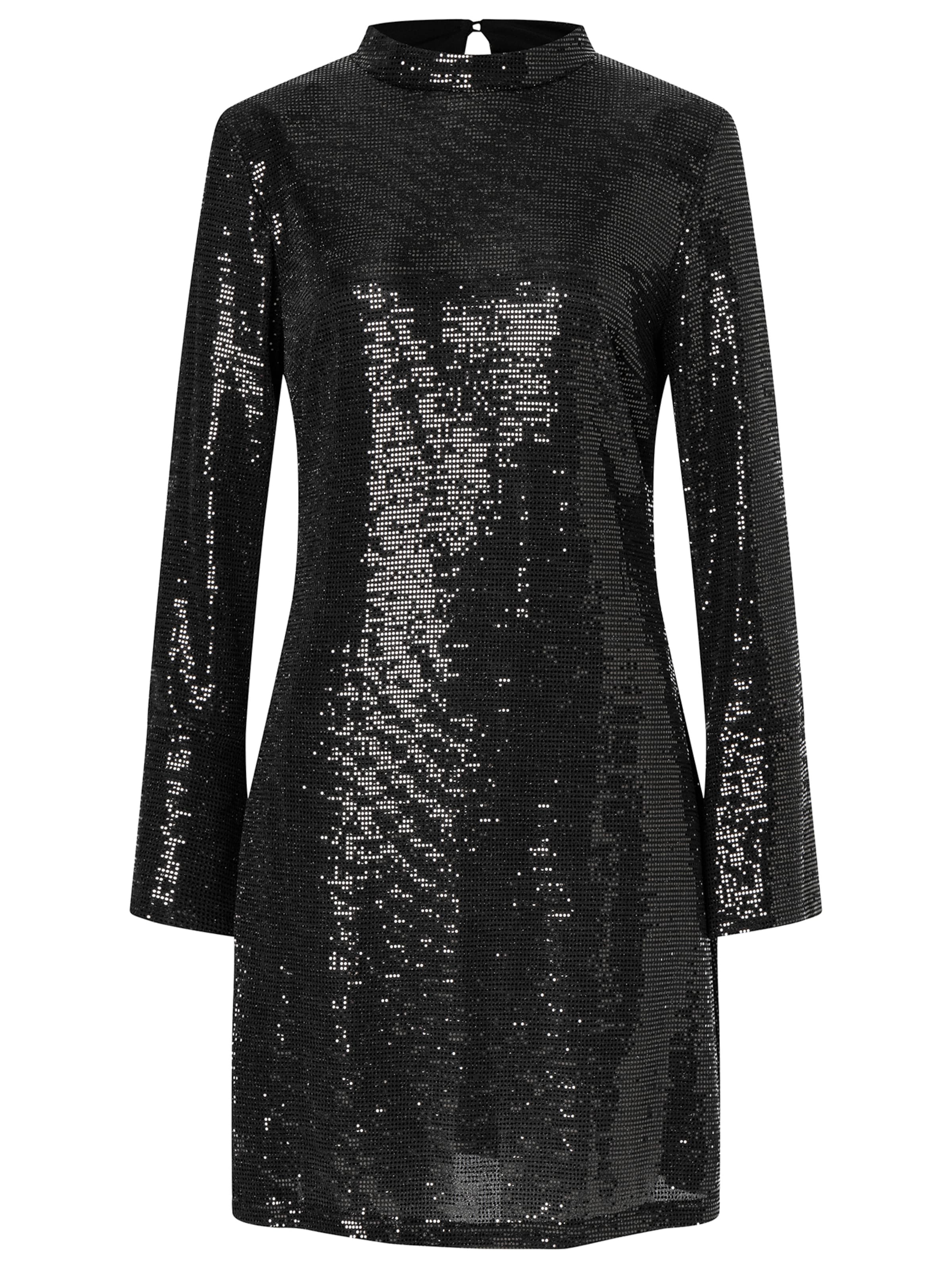 Ana Alcazar Cocktailjurk ' Sagala ' in Zwart: voorkant