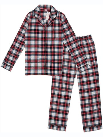 La V Pajamas in Red: front