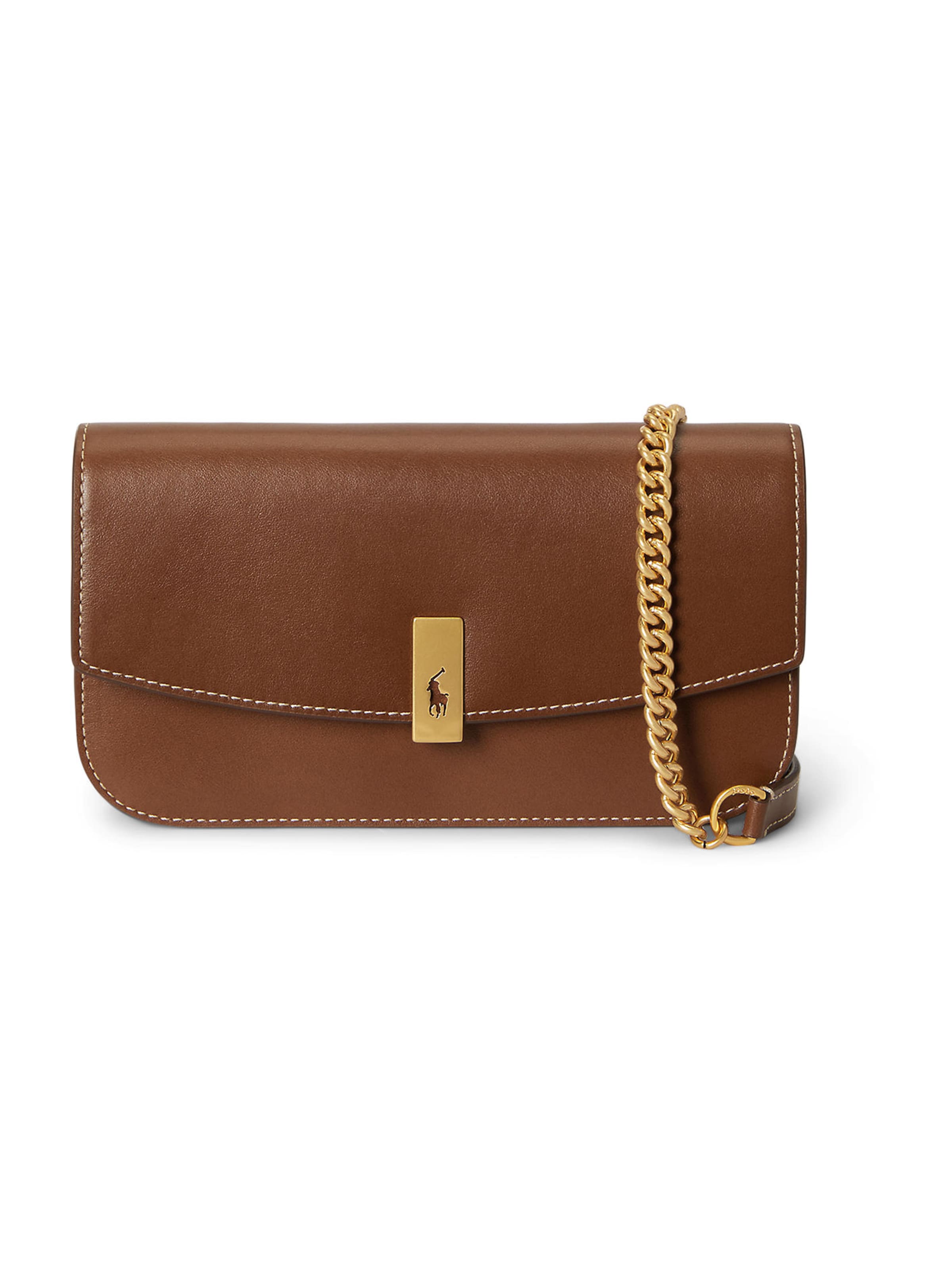 Polo Ralph Lauren Skuldertaske i brun: forside