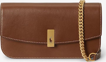 Polo Ralph Lauren Чанта с презрамки в кафяво: отпред