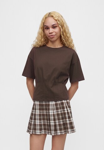 MSCH COPENHAGEN Shirt 'Kadance' in Brown