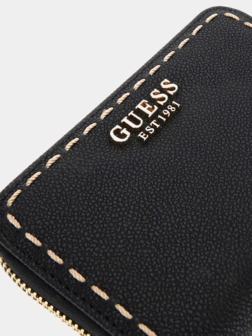 GUESS Wallet 'Nastra' in Black
