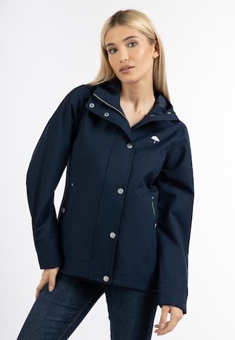 Veste fonctionnelle 'Bridgeport' Schmuddelwedda en bleu : devant