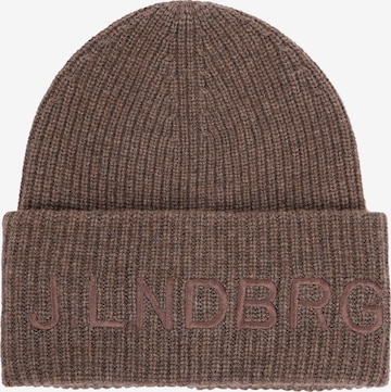 J.Lindeberg Beanie in Brown: front