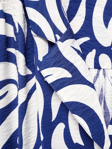 MANGO Skjortklänning 'Travel' i blå