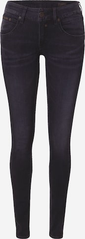 Skinny Jeans di Herrlicher in nero: frontale