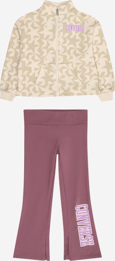 CONVERSE Jogging komplet u bež / svijetlobež / ciklama / neonsko ljubičasta, Pregled proizvoda