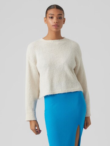 VERO MODA Pullover 'WILDA' in Beige: predná strana