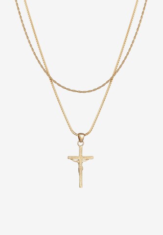 KUZZOI Necklace 'Kreuz' in Gold