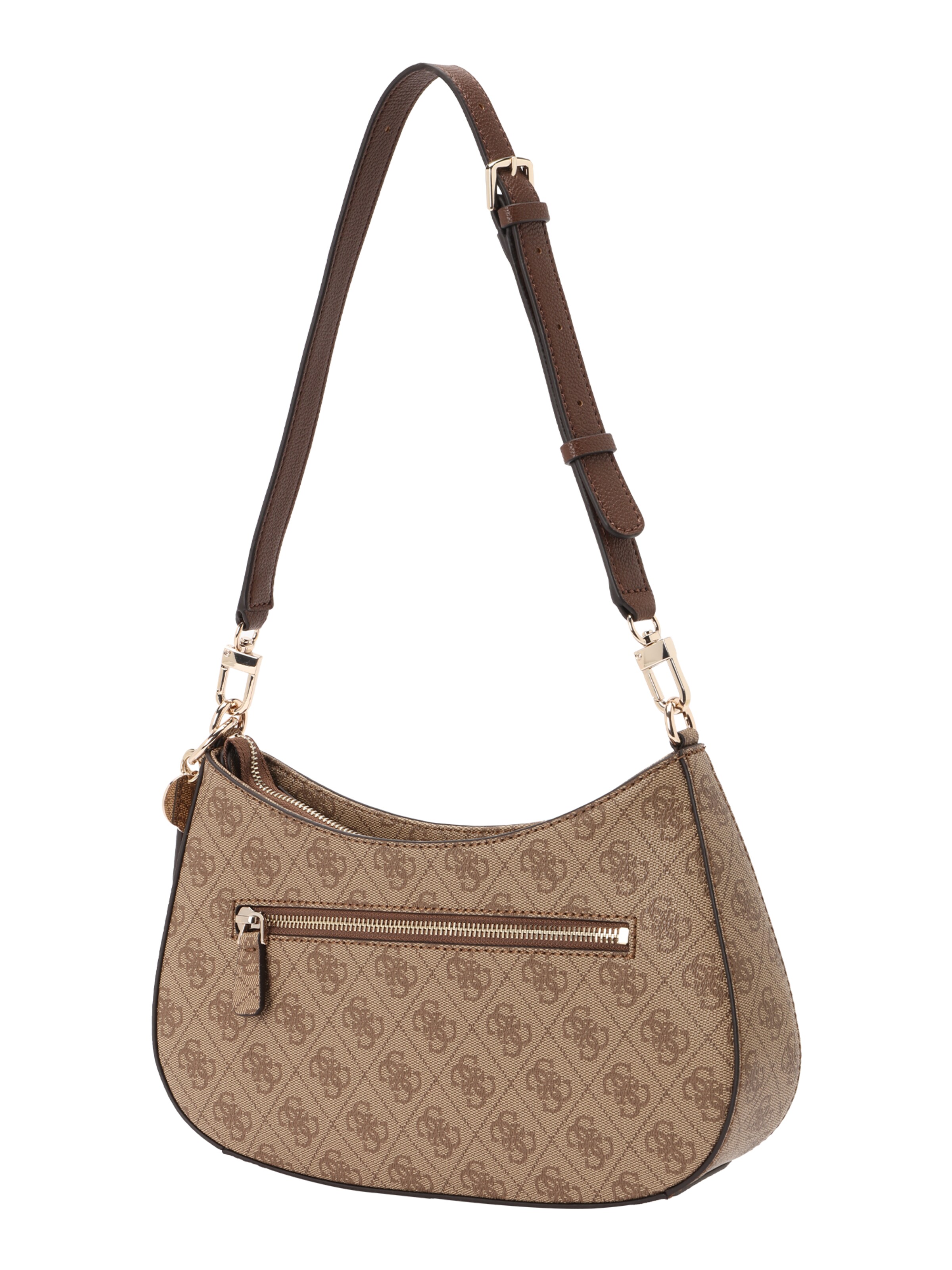 GUESS Наплечная сумка 'NOELLE II TOP ZIP SHOULDER BAG' в Коричневый