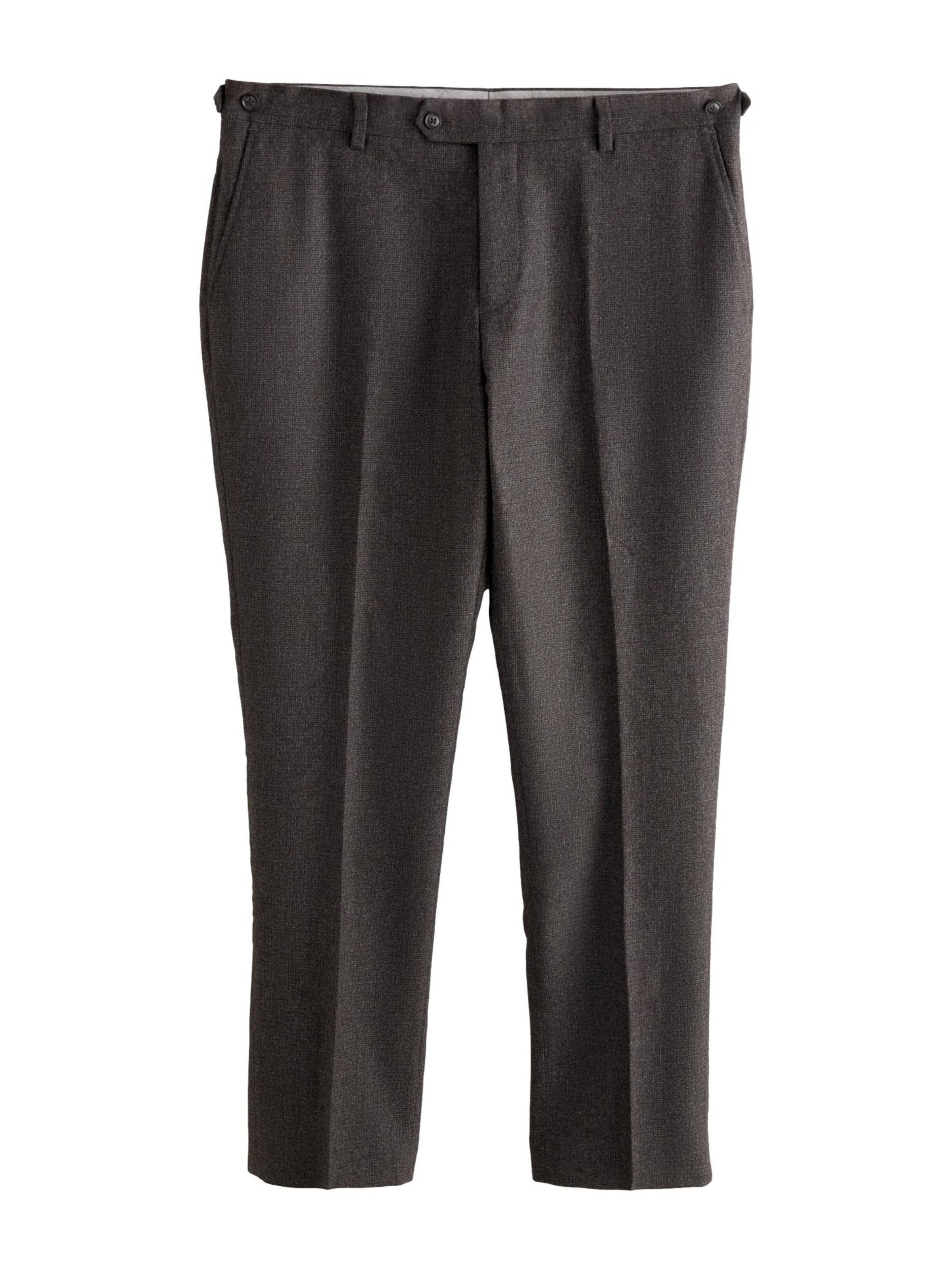 Regular Pantalon à plis Next en marron : devant