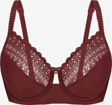 sassa T-shirt Bra 'LOVELY SECRET' in Red: front