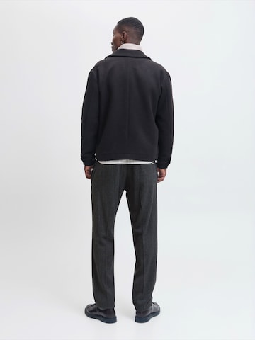 JACK & JONES Regular Trousers with creases 'JPSTKANE EDWIN' in Grey