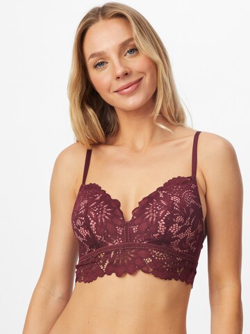 Hunkemöller T-shirt BH 'Shiloh' in Rood: voorkant