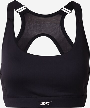 Reebok Bustier Biustonosz sportowy w kolorze czarny: przód