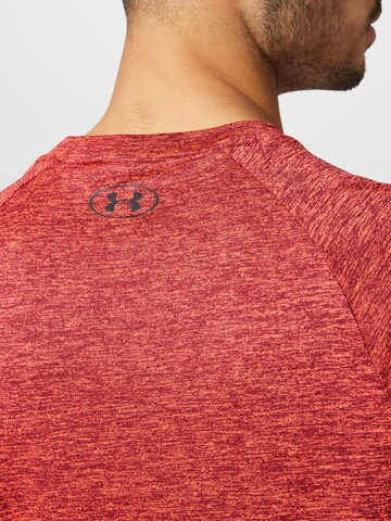 UNDER ARMOUR Regular fit Functioneel shirt 'Tech 2.0' in Rood