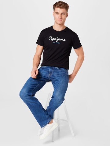 Pepe Jeans - Camiseta 'Eggo' en negro