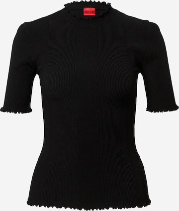 HUGO Red - Pullover 'Swittlona' em preto: frente