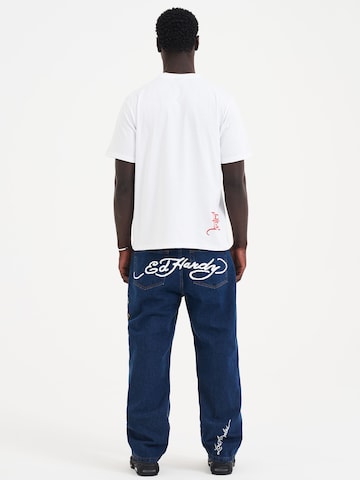 Ed Hardy Póló 'Double-Panther' - fehér
