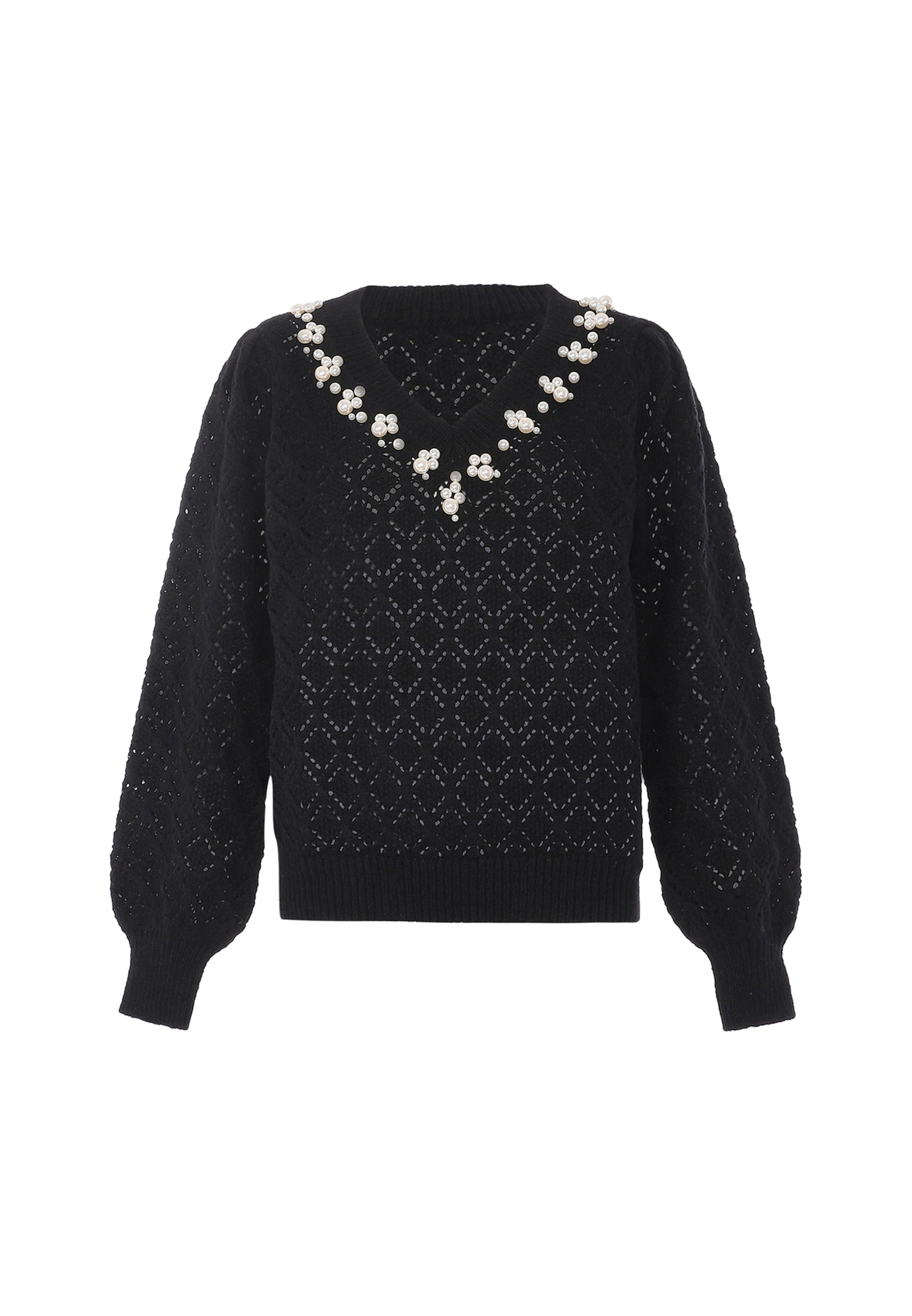 faina Kampsun, värv must: eest vaates