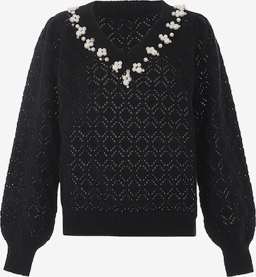 Pull-over faina en noir : devant