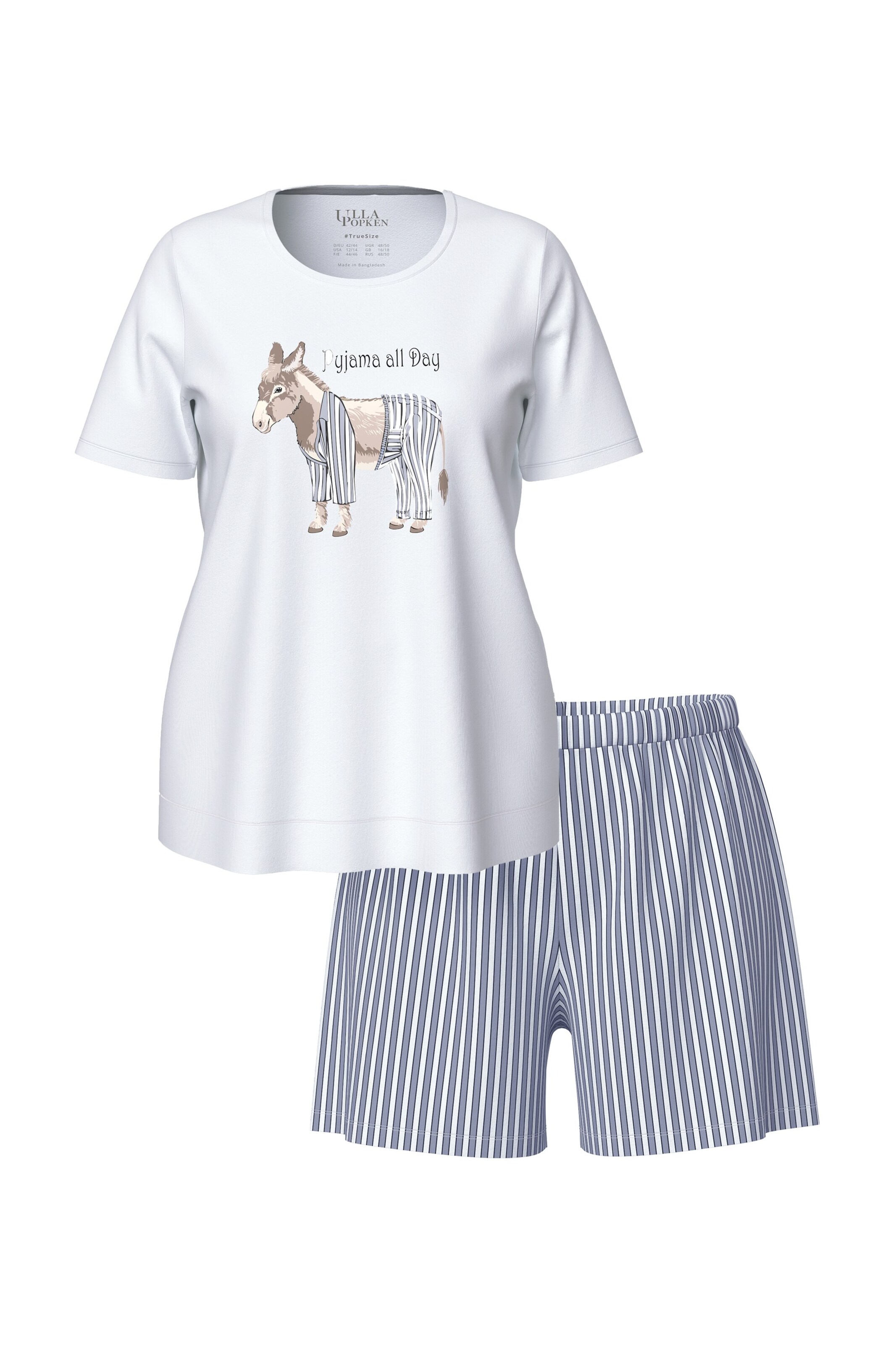 Ulla Popken Pajama in Grey: front
