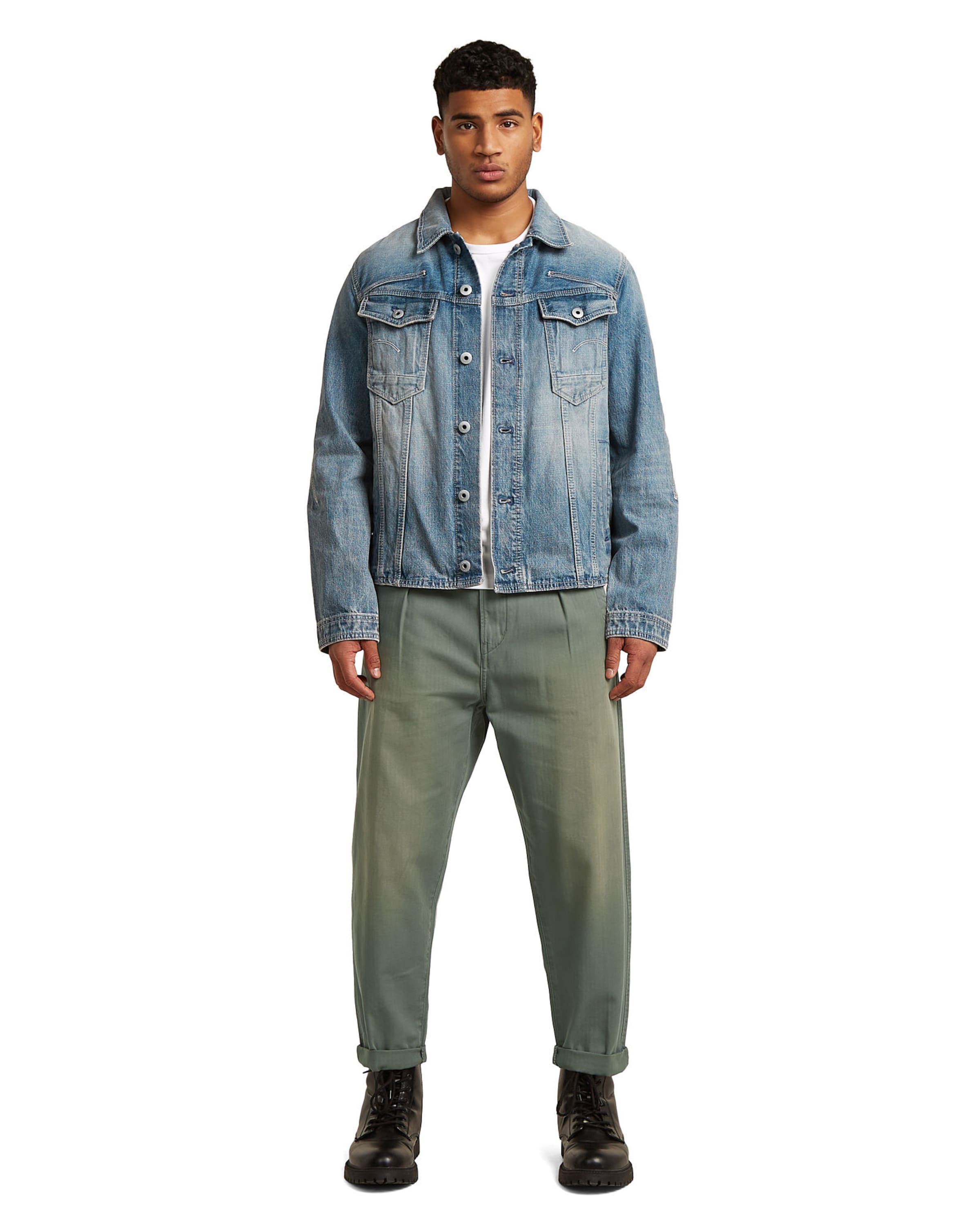 Veste d’hiver 'Slim 3D Dart Jacket' G-STAR en bleu