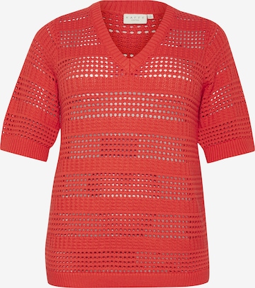 Pull-over 'Tenesa' KAFFE CURVE en rouge : devant