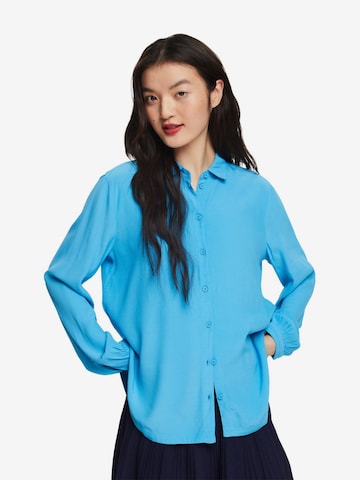 ESPRIT Blouse in Blauw: voorkant