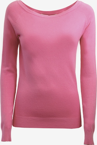 Influencer Sweter w kolorze różowy: przód