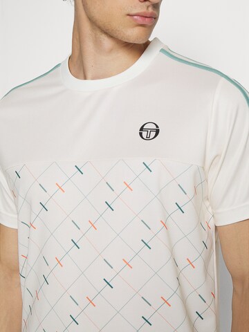 Sergio Tacchini Performance shirt 'Scotland' in White