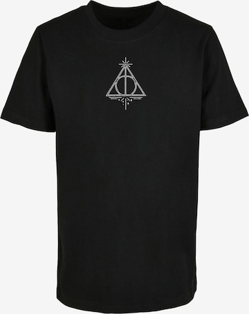 ABSOLUTE CULT Shirt 'Harry Potter - Death Hallows' in Black: front