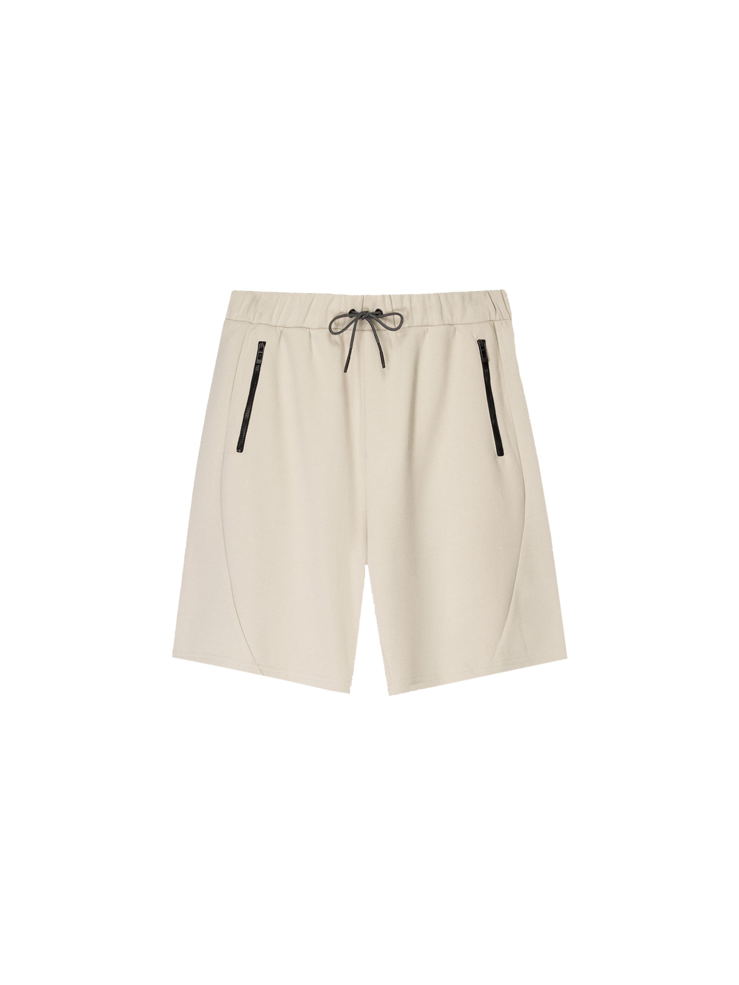 Bershka Loosefit Nadrág - bézs: elől