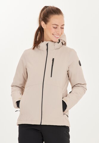 Whistler Athletic Jacket 'Drizzle' in Beige: front