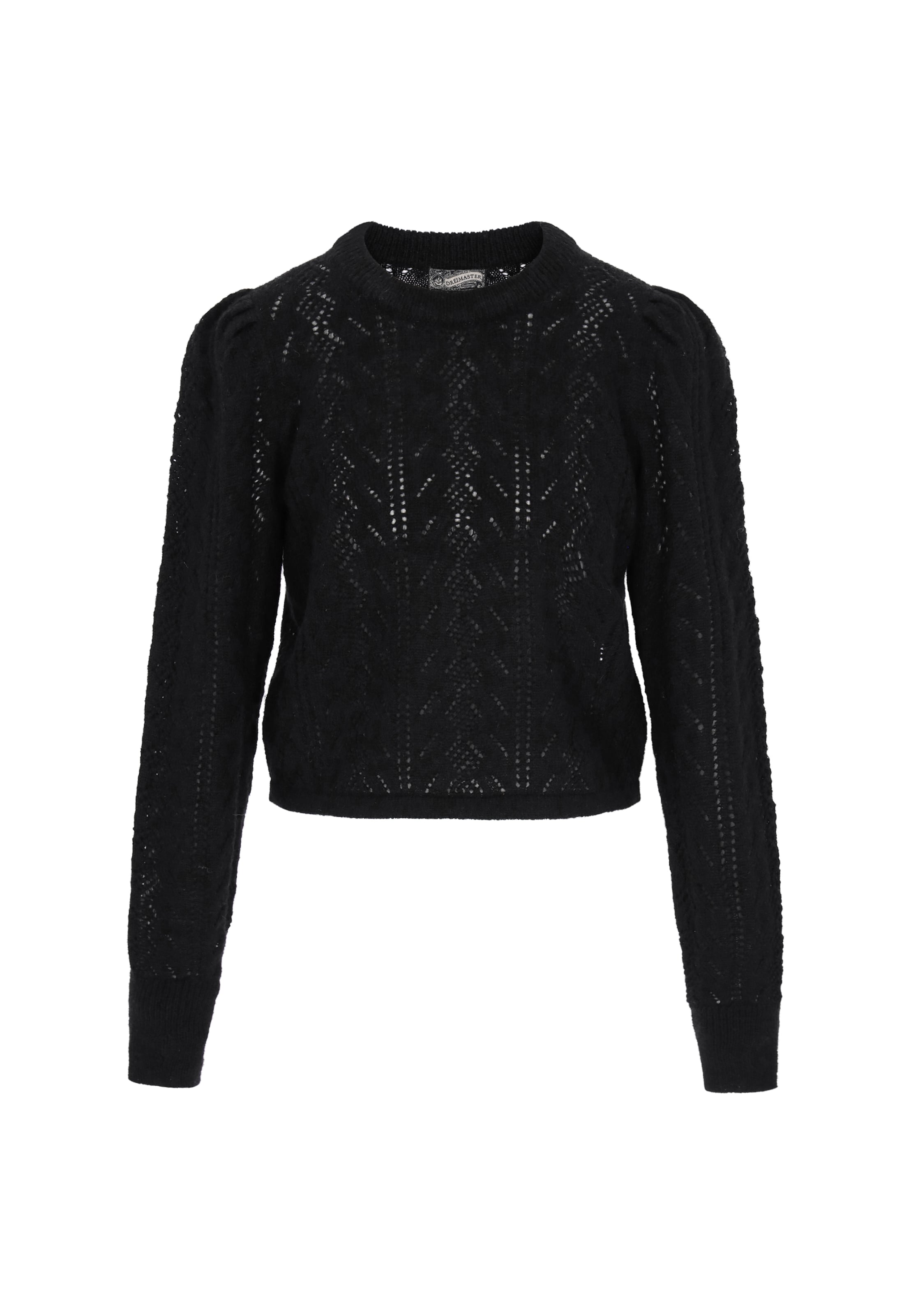 DreiMaster Vintage Pullover in Schwarz: Vorderseite