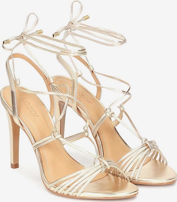 Kazar Strap Sandals in Gold