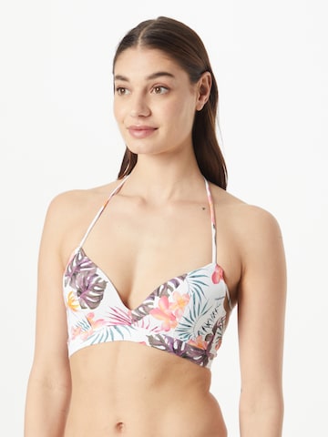 LingaDore - Triángulo Top de bikini en blanco: frente