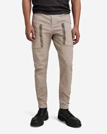 Effilé Pantalon cargo 'Army' G-Star RAW en beige : devant