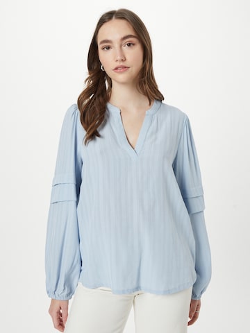 Kaffe - Blusa en azul: frente