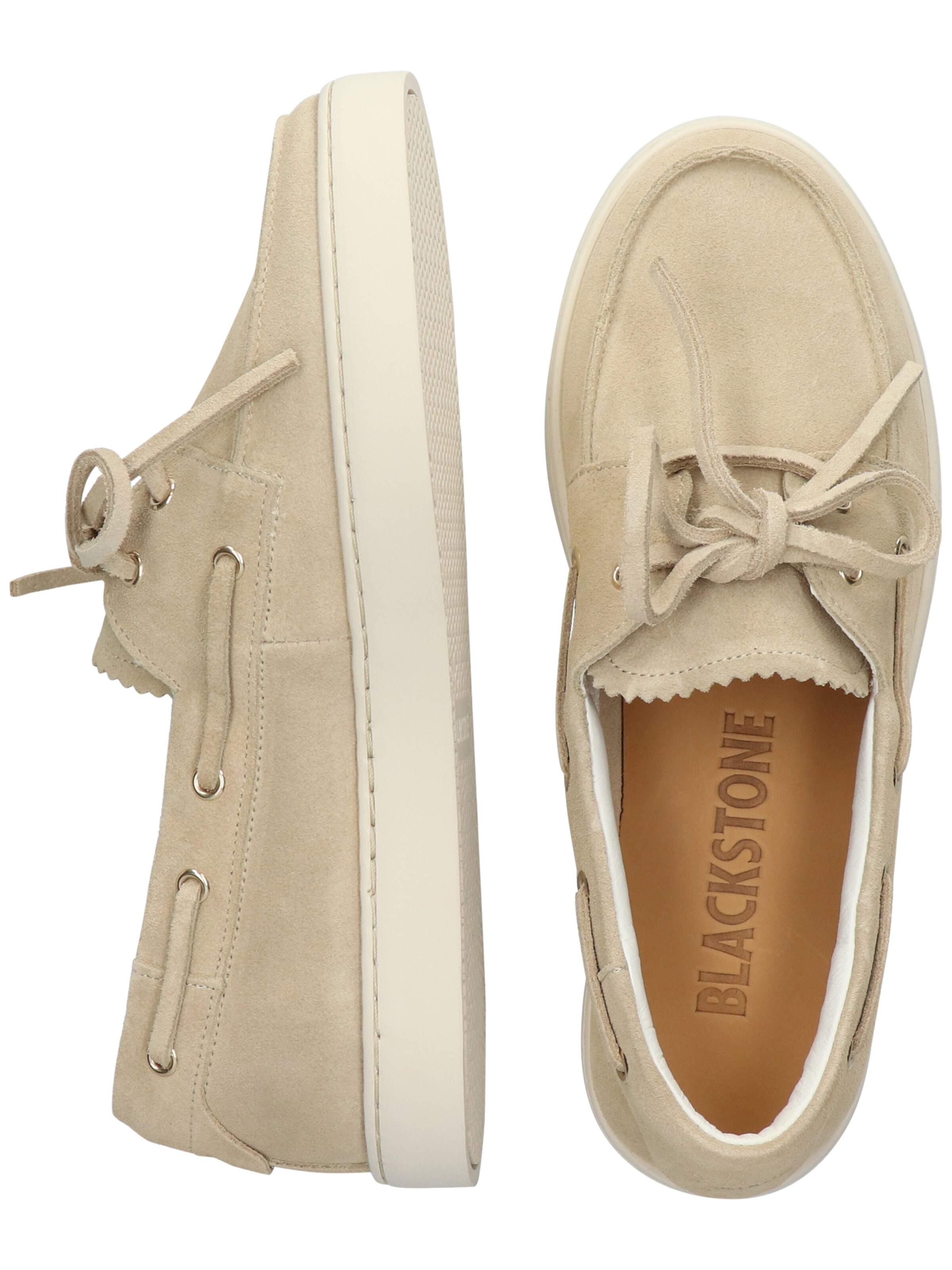 BLACKSTONE - Zapatos con cordón 'Zircon Aster' en beige