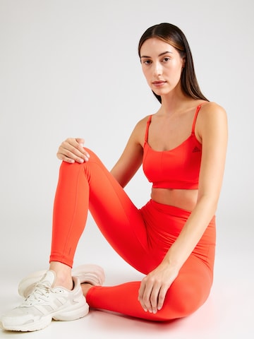 ADIDAS SPORTSWEAR Bustier Športni nederček 'Studio Light-Support' | rdeča barva