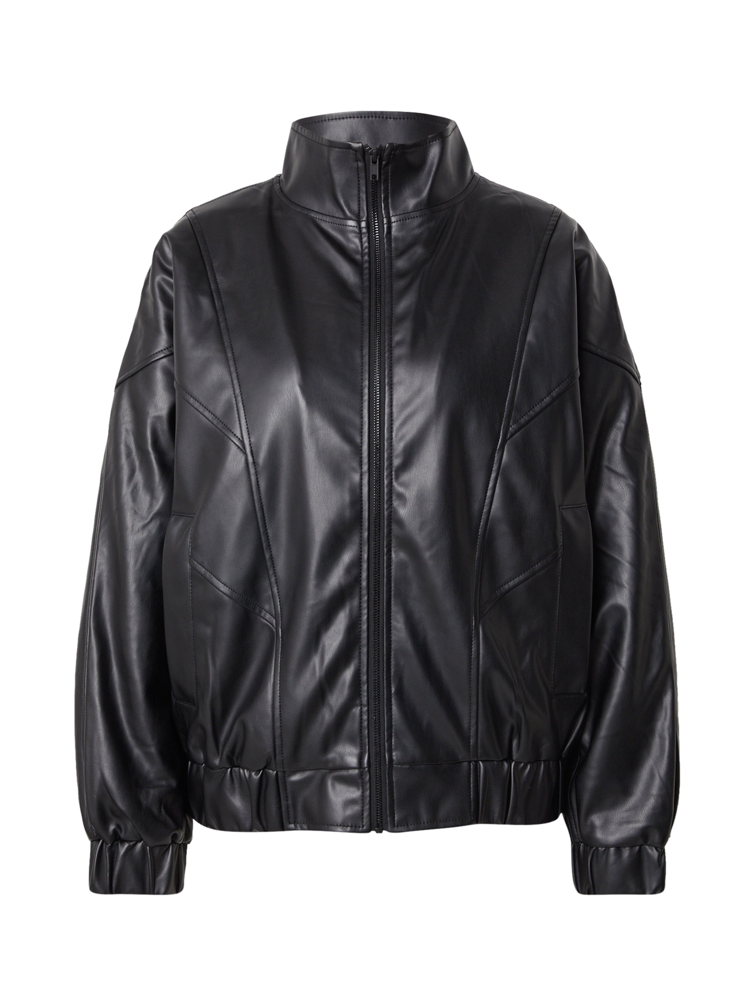 TOPSHOP Přechodná bunda 'BRIANA' – černá: přední strana