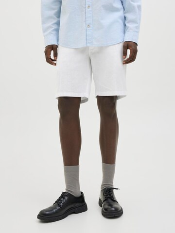 JACK & JONES Regular Chino trousers 'Dave' in White: front