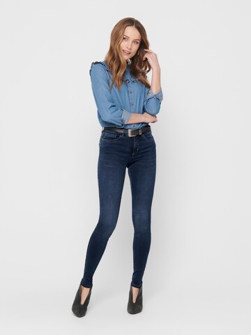 Skinny Jean 'Royal' ONLY en bleu