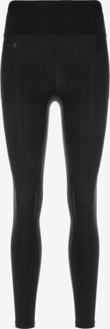 UNDER ARMOUR Skinny Workout Pants in Black: front